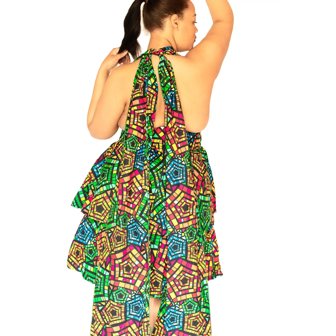 Emerald Elegance ' Cocktail Summer Dress - Image 4