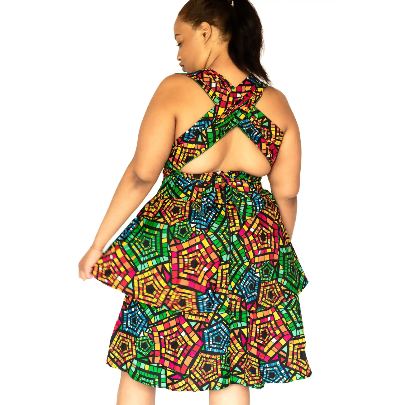 Emerald Elegance ' Cocktail Summer Dress - Image 2