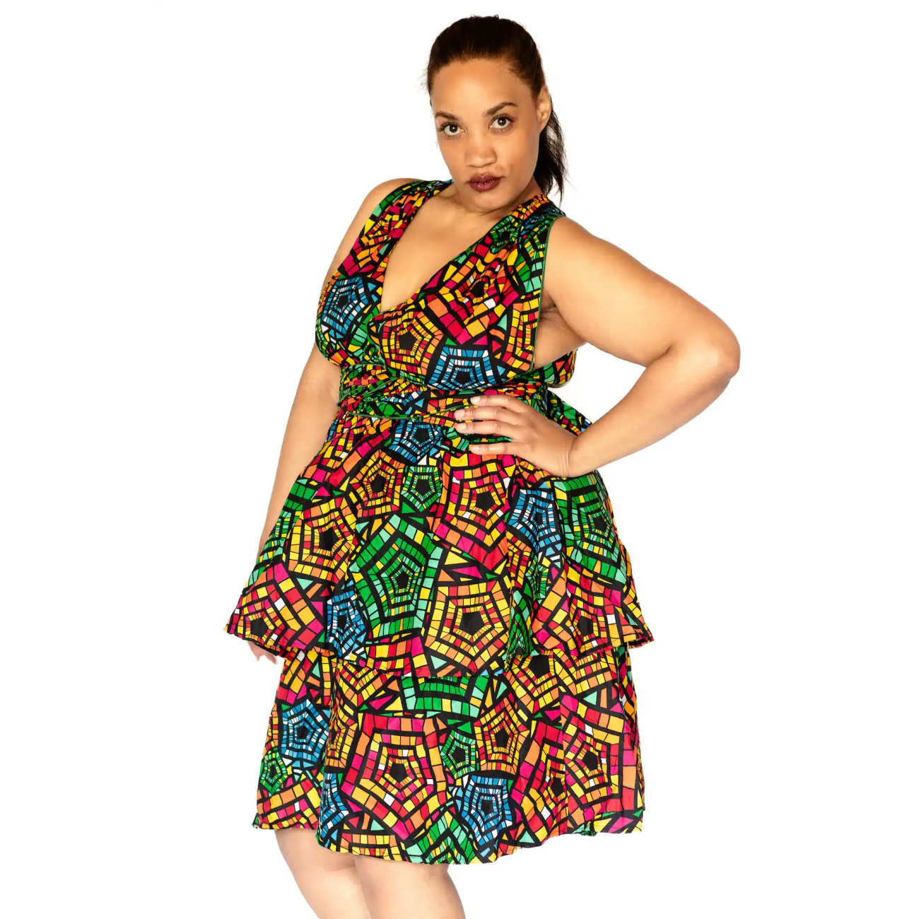 Emerald Elegance ' Cocktail Summer Dress