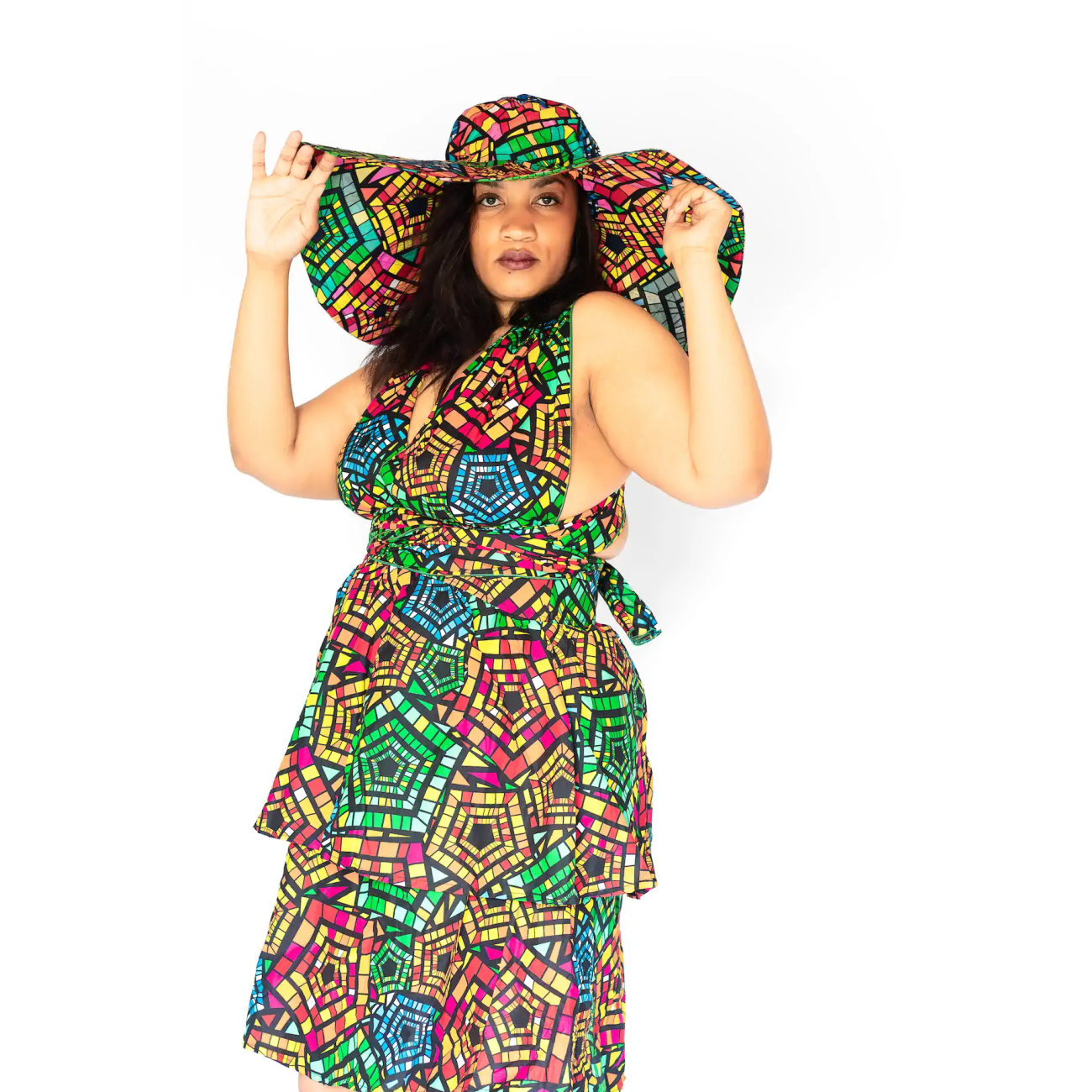 Emerald Elegance ' Cocktail Summer Dress - Image 6