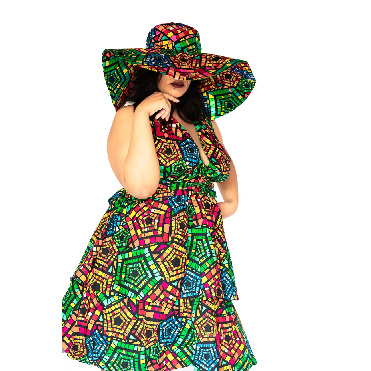 Emerald Elegance ' Cocktail Summer Dress - Image 5