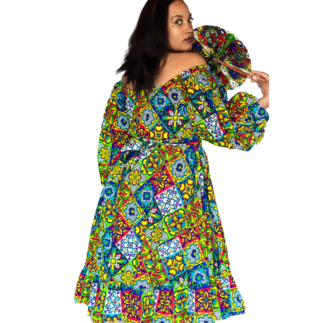 Sunrise Splendor' African Chic Dress Set - Image 2