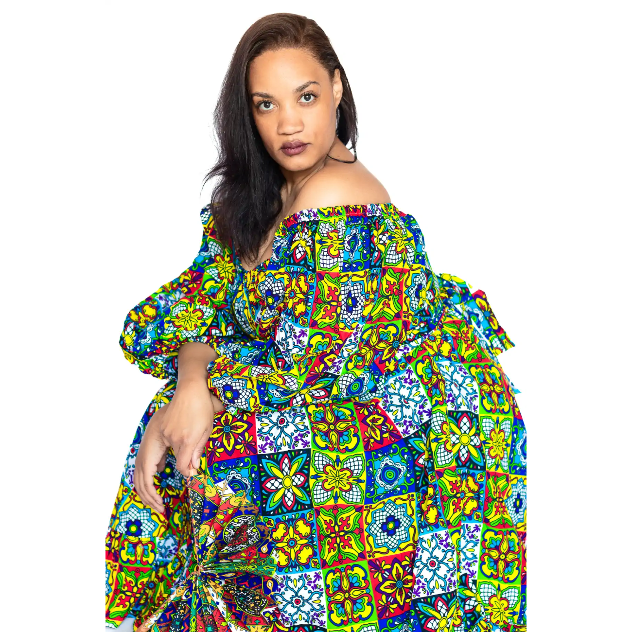 Sunrise Splendor' African Chic Dress Set