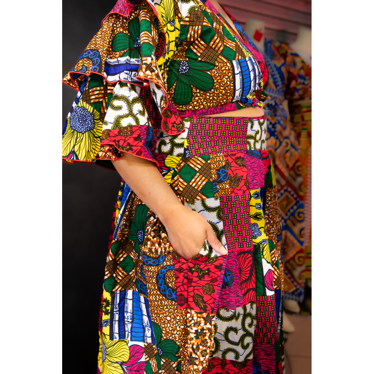 Bold Mixed Colors Two-Piece Set - Image 3