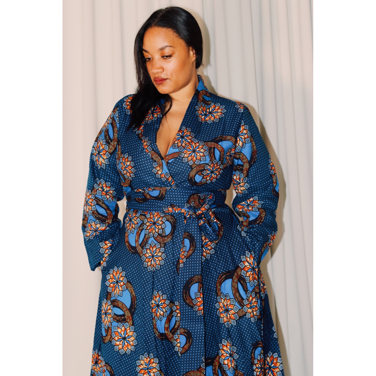 Eternal Bloom Wrap Dress - Image 3