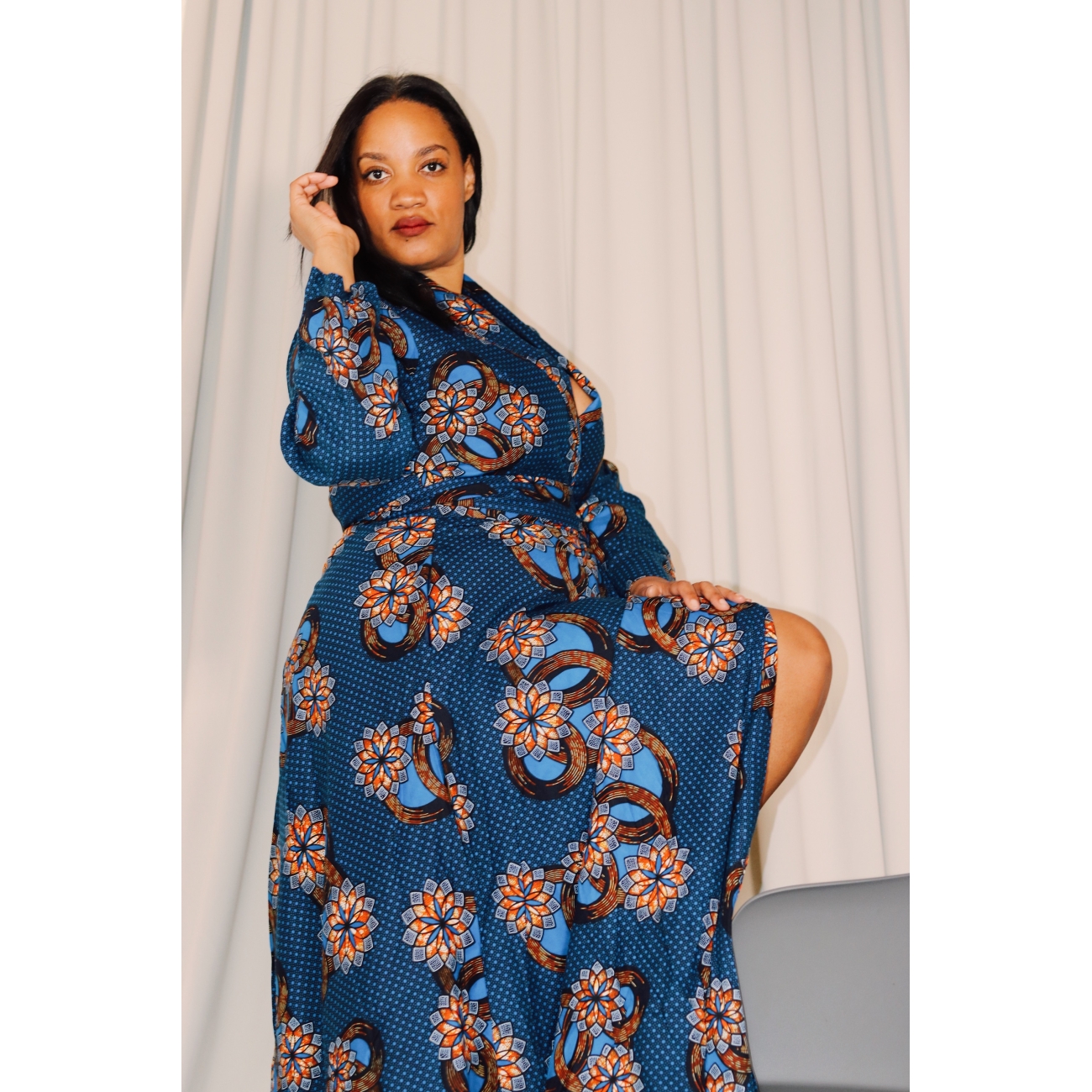 Eternal Bloom Wrap Dress - Image 2